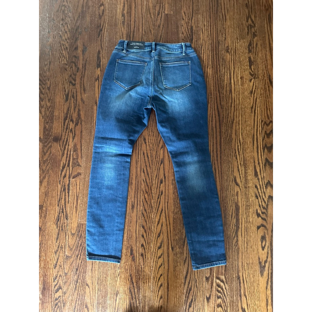 Women's RW&CO. Blue Curvy Fit Skinny Jeans Size 29 - Picture 3 of 7